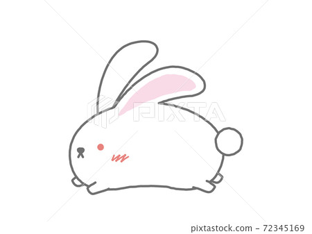 A loose rabbit that runs forward - Stock Illustration [72345169] - PIXTA