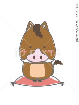 一個心胸狹窄的人坐在墊子上 一個心胸狹窄的人坐在墊子上 72345336