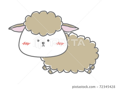 Yurukawana Mi (sheep) running toward this side Yurukawana Mi (sheep) running toward this side 72345428