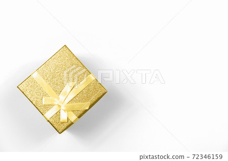 illuminating yellow color of the year 2021 gift box. 72346159