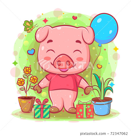 cartoon, character, pig 72347062
