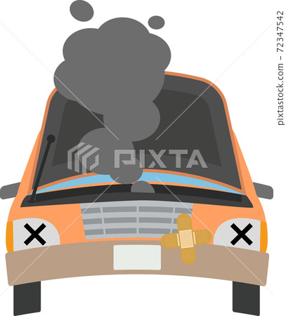 Image illustration of a broken car Image illustration of a broken car 72347542