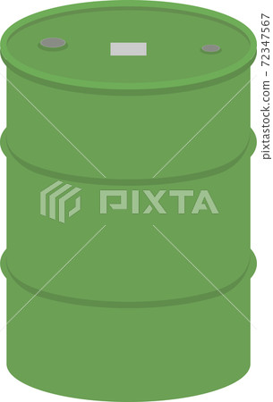 Illustration of a simple 200 liter drum Illustration of a simple 200 liter drum 72347567