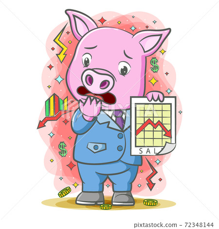 animal, cartoon, pig 72348144