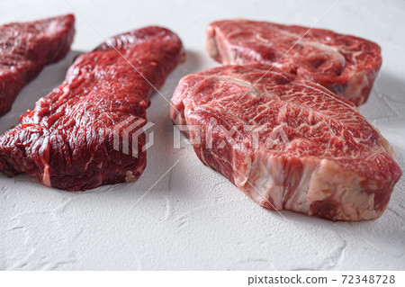 Raw tri-tip triangle roast or bottom sirloin steak Raw tri-tip triangle roast or bottom sirloin steak 72348728