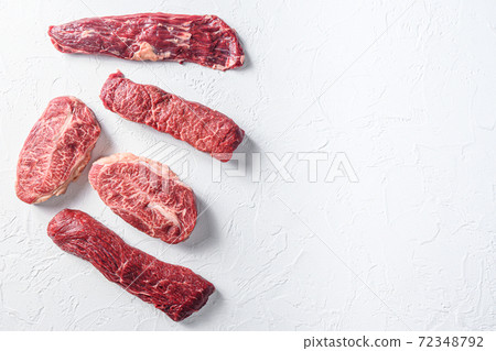 Set of denver, top blade, tri tip steak, machete, Set of denver, top blade, tri tip steak, machete, 72348792