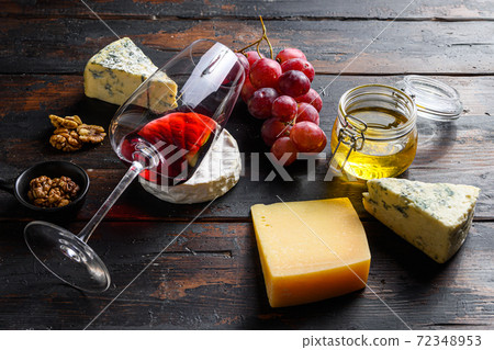 Christmas Variety of French Cheeses, camembert 72348953