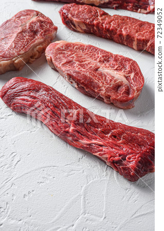 Set of denver, top blade, tri tip steak, machete, Set of denver, top blade, tri tip steak, machete, 72349052