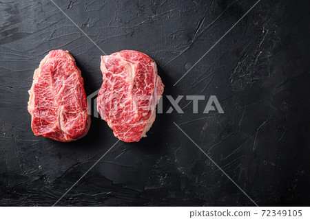 Raw organic meat Top Blade steaks or Australia Raw organic meat Top Blade steaks or Australia 72349105