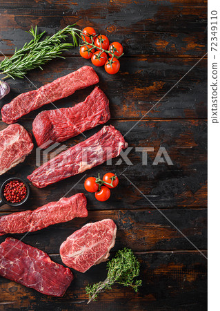 Set of flap flank Steak, machete steak or skirt Set of flap flank Steak, machete steak or skirt 72349110
