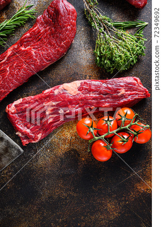 Close up machete Steak, Flank steak, cut near Close up machete Steak, Flank steak, cut near 72349692