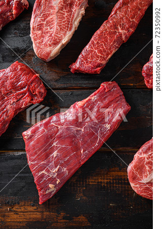 Organic Flank bavette or flap steak beef t steak 72350992