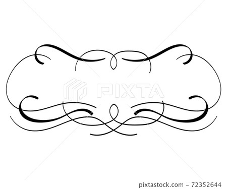 Hand lettering decorative line / frame 72352644