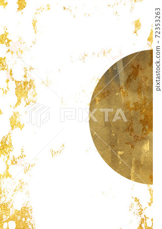 新年賀卡背景材料,生肖,2021年,月亮,金箔 新年賀卡背景材料,生肖,2021年,月亮,金箔 72353263