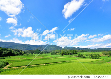 Rural scenery of Nagi and Mt.Nagi Rural scenery of Nagi and Mt.Nagi 72353458