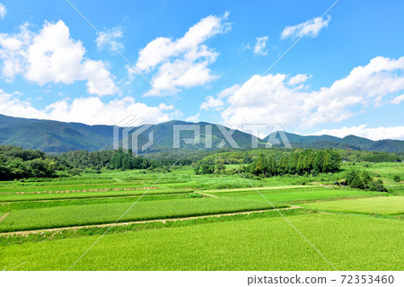 Rural scenery of Nagi and Mt.Nagi 72353460