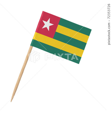 Small paper Togo flag on wooden stick Small paper Togo flag on wooden stick 72353726