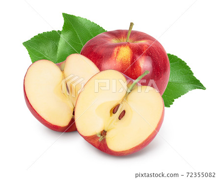 Red apple isolated on white background with clipping path and full depth of field Red apple isolated on white background with clipping path and full depth of field 72355082