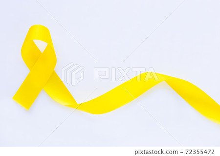 Lilac ribbon on white background. Cancer awareness concept Stock Photo