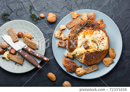 Baked camembert cheese Baked camembert cheese 72355836