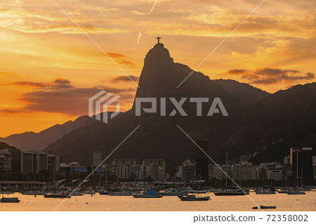 Beautiful panorama of Rio de Janeiro at twilight, Brazil. Corcovado Beautiful panorama of Rio de Janeiro at twilight, Brazil. Corcovado 72358002