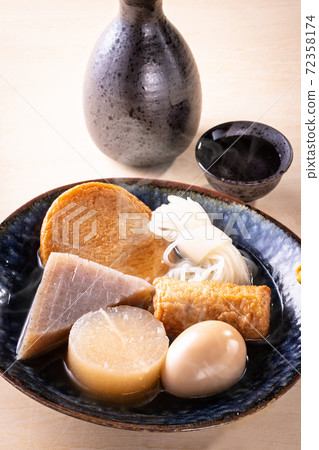 Oden and sake Oden and sake 72358174