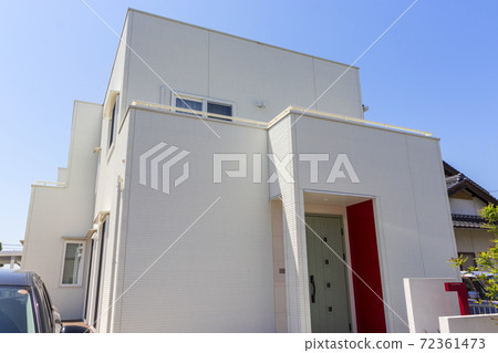 New house_house with balcony empty New house_house with balcony empty 72361473