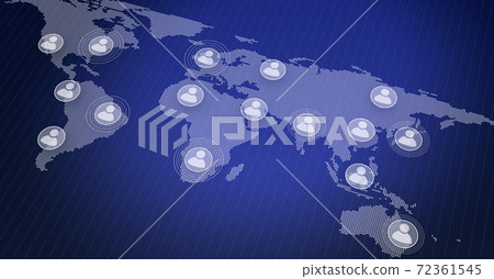 世界地圖和SNS 世界地圖和SNS 72361545