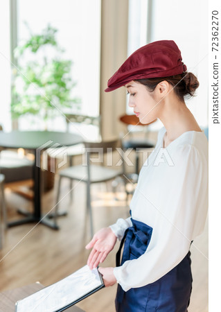 Image of restaurant cafe waitress Image of restaurant cafe waitress 72362270