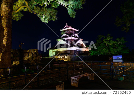 Kumamoto Castle 2020, the most beautiful night view of the castle 72362490