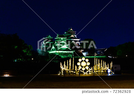熊本城2020年，城堡最美麗的夜景 72362928