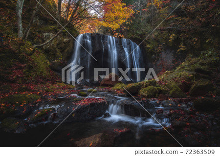 Tsuruzawa不動瀑布的秋天 72363509