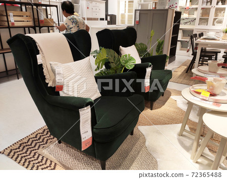 KUALA LUMPUR, MALAYSIA -MARCH 19, 2020: IKEA furniture showroom. The showroom is located in the IKEA store where large-sized sales items are placed to make it easier for customers to make payments. 72365488