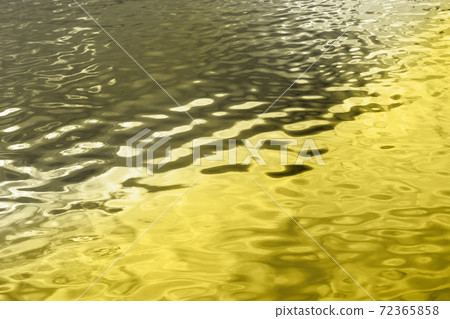 Rippling water background in trendy colors 2021. Gray and Yellow 72365858