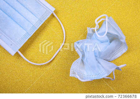 image of face mask gold background 72366678