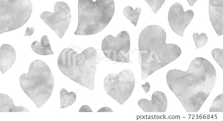 Watercolor heart pattern seamless - Stock Illustration [72366845] - PIXTA