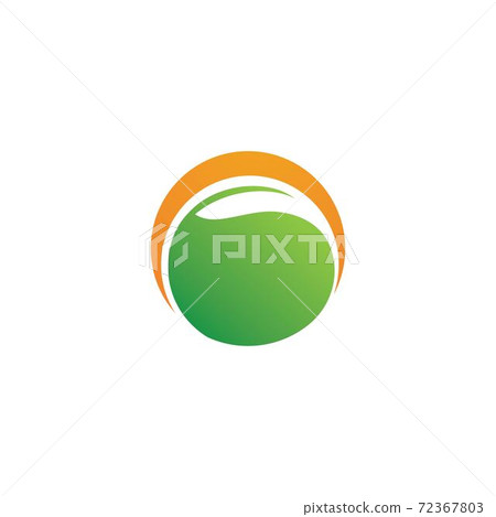 Leaf green logo ecology nature element 72367803
