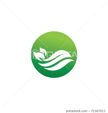 Leaf green logo ecology nature element 72367815