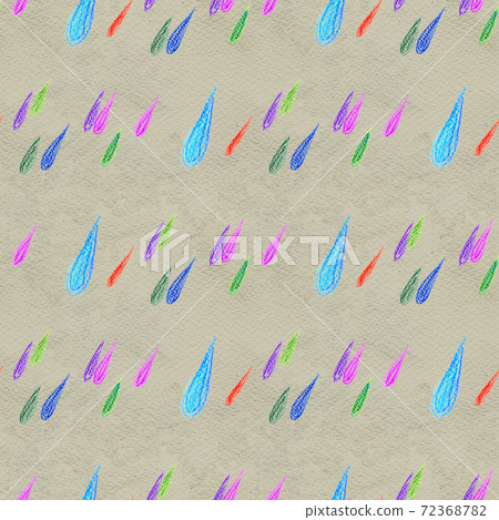 Coloful rain drops seamless pattern 72368782