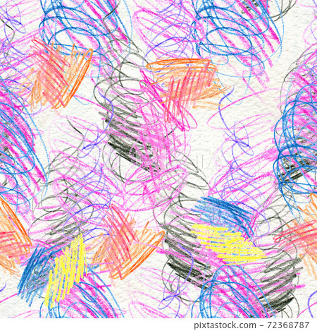 Scribble hand drawn pattern 72368787