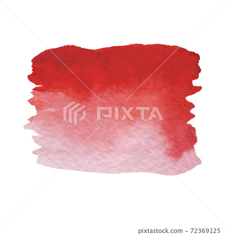 red watercolor brushstroke. hand-drawn watercolor texture 72369125
