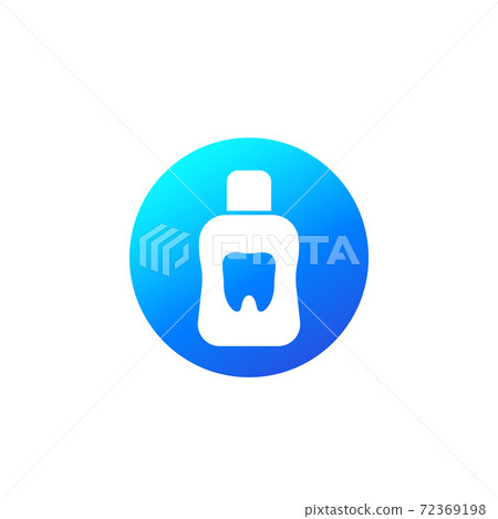 Mouthwash or mouth rinse icon Mouthwash or mouth rinse icon 72369198