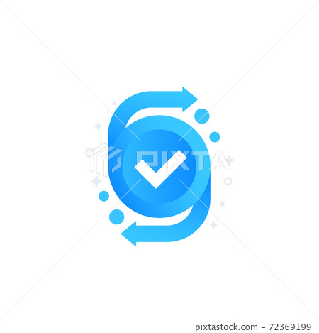 complete conversion or exchange icon complete conversion or exchange icon 72369199