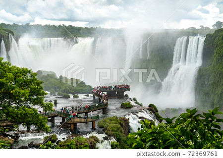 Iguazu Falls, the largest waterfall in the world, South America Iguazu Falls, the largest waterfall in the world, South America 72369761