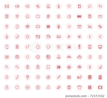 Business icon set (red) 72372582