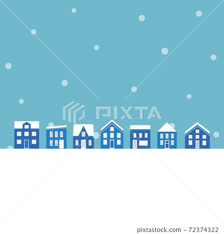 City skyline snow 72374322