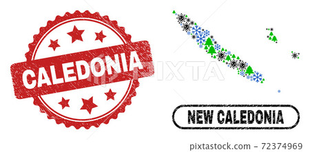 Caledonia Distress Seal and New Caledonia Islands Map Composition of Covid Christmas Caledonia Distress Seal and New Caledonia Islands Map Composition of Covid Christmas 72374969