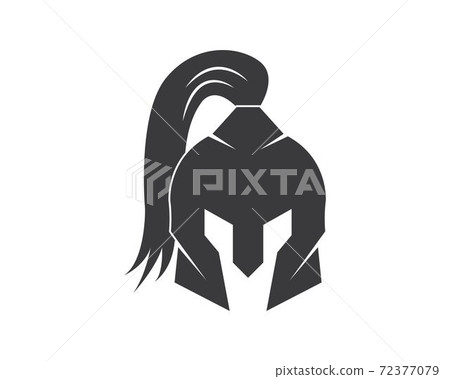 spartan helmet logo icon vector illustration design spartan helmet logo icon vector illustration design 72377079