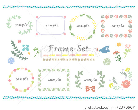 Cute hand drawn frameset - Stock Illustration [72379667] - PIXTA