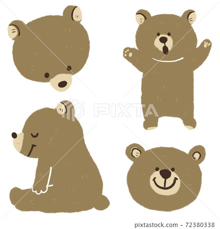 Handwritten bear set 72380338